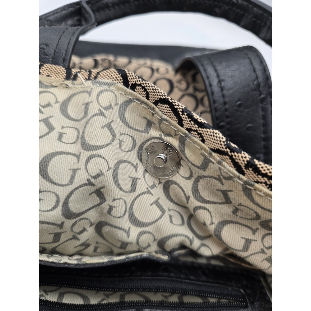 Vintage Guess Monogram Tote | Y2K Mob Wife Core - Picture 6 of 8